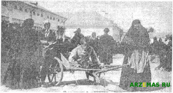 Крестный ход со св. мощами преподобного Серафима - Саровского чудотворца. 1903 год