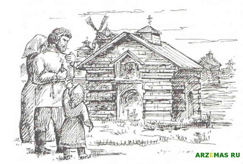 Рисунок А А Бажанова В Семик на Ивановских буграх