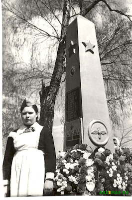 Памятник погибшим летчикам в селе Выездное