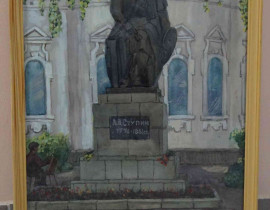 Памятник А.В. Ступину в Арзамасе, 1996 г